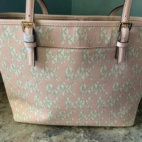 Michael Kors Tote Bag & Wallet Pink Gray main image 12